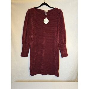 Chenault Sweater Dress  Women's Size Large Burgendy‎ Brand New With Tags